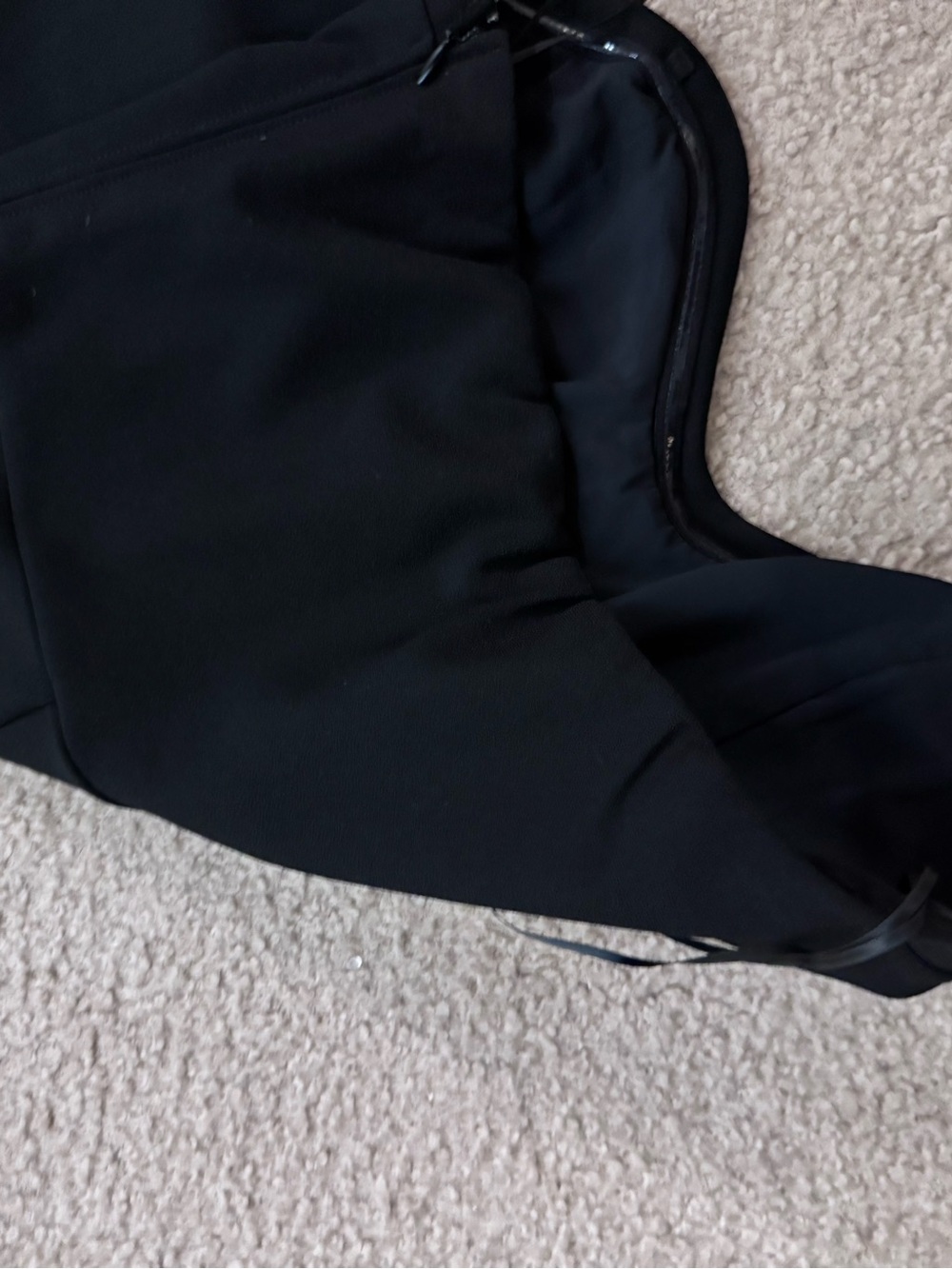 Abercrombie & Fitch Medium Black Strapless Sweetheart Wide Leg Jumpsuit Size M - Picture 3 of 7